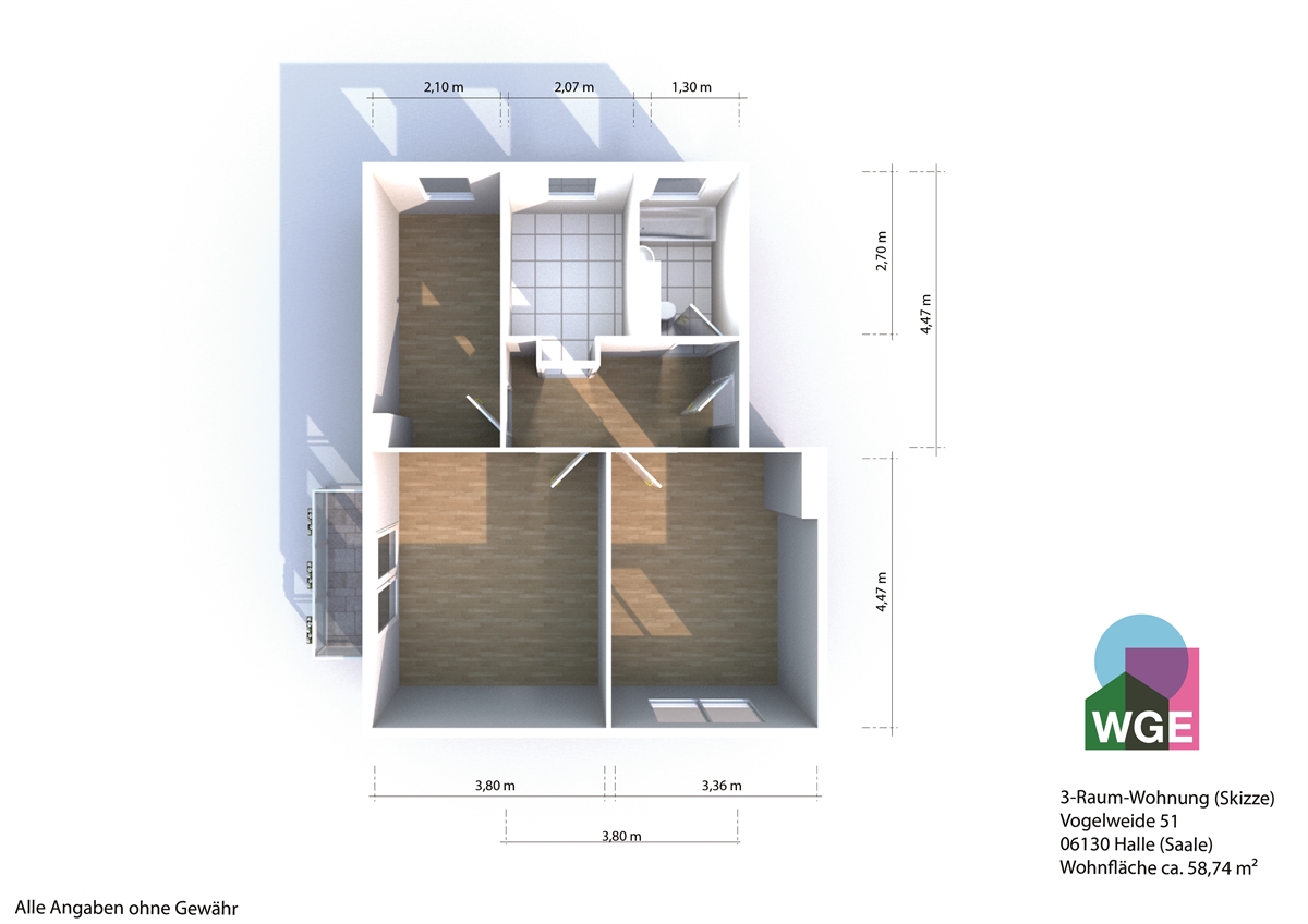 3-Raum Wohnung mit Balkon! - Photo 5